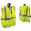 Radians Rad Wear ANSI Class 2 Hi Vis Green Safety Vest, 3XL SV2GM3X