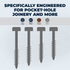 Kreg #7 x 1 In. Square Coarse Thread Pan Head Zinc Pocket-Hole Screw (100 Ct.) SPS-C1 - 100 320994