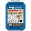 Kreg #7 x 1 In. Square Coarse Thread Pan Head Zinc Pocket-Hole Screw (100 Ct.) SPS-C1 - 100 320994