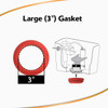 Korky 1.6 and 1.28 GPF Adjustable Flush Valve Kit 5030BP 400958