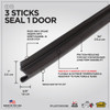 PLATINUM 84" Brn Wthstp Door Seal 91891 260413