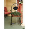 Best Garden Black Rust Resistant Steel 43 In. H. Welcome Plant Stand FP1110 706933