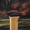 Deckorators 4 In. x 4 In. Plastic Top, Cedar Base Press-On Post Cap 73520 166661