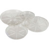 Best Garden 4 In. Clear Vinyl Flower Pot Saucer 703818 Pack of 50 703818