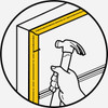 M-D Building Products 30 Ft. White Vinyl Garage Door Top and Sides Seal 03822 271268