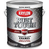Krylon Rust Tough DTM Oil-Based Satin Rust Control Enamel, White, 1 Gal.