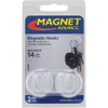Master Magnetics 1-1-4 in. 14 Lb. Magnet Hooks (2-Pack) 07291 352330