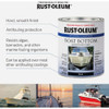 Rust-Oleum Marine Boat Bottom Antifouling Paint, Black, 1 Qt. 396967 778958