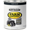 Rust-Oleum 1 Quart Black Gloss Farm & Implement Enamel 280104 772528