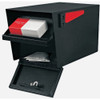 Mail Boss Mail Manager Black Steel Locking Security Post Mount Mailbox 7506 240322