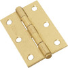 National Hardware 3 In. Brass Loose-Pin Narrow Hinge (2-Pack) N142-067