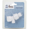 Home Impressions White Plastic Shower Bracket 480347 480347