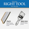 Linzer Pro Edge 3 In. x 5.5 In. Foam Handle Disposable Pad Painter PD 7006 790451