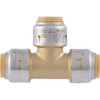 SharkBite 1-2 In. x 1-2 In. x 1-2 In. Brass Push-to-Connect Tee (4-Pack) UR362A4 468405