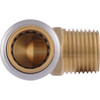 SharkBite 1-2 In. x 1-2 In. Push-to-Connect MNPT Brass Elbow (1-4 Bend) UR280A 464368