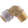 SharkBite 1-2 In. x 1-2 In. Push-to-Connect MNPT Brass Elbow (1-4 Bend) UR280A 464368
