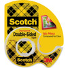Scotch Permament Double Sided Tape, 1/2 In. x 250 In. 136