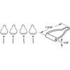 Prime-Line Spline Channel Bail Latch (4-Pack) PL7768