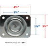 Shepherd Hardware 3 In. General-Duty Soft Rubber Swivel Plate Caster 9479 225241