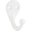 National Hardware White Single Cloth Wardrobe Hook, 2 per Card N248-377