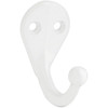 National Hardware White Single Cloth Wardrobe Hook, 2 per Card N248-377