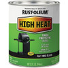 Rust-Oleum Flat High Heat Enamel, BBQ Black, 1 Qt. 7778502 795845