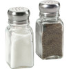 Gemco 2 Oz. Glass Square Salt & Pepper Shaker Set 5078614 603626