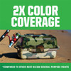 Rust-Oleum Camouflage 2X Ultra Cover 12 Oz. Flat Spray Paint, Khaki 279177 781039