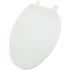 Home Impressions Elongated Closed Front White Plastic Toilet Seat 445441