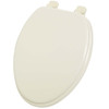 Home Impressions Elongated Closed Front Bone Wood Toilet Seat WMS-19-R1-B