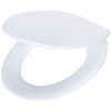 Home Impressions Round Closed Front White Wood Toilet Seat WMS-17-B-W 445511