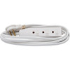 Master Electrician 8 Ft. 16-3 Flat Plug White Extension Cord 03517ME 549428