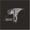 Stiletto TiBone 15 Oz. Milled-Face Framing Hammer with Curved Titanium Handle