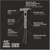 Stiletto TiBone 15 Oz. Milled-Face Framing Hammer with Curved Titanium Handle TIB15MC 345086