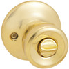 Steel Pro Polished Brass Bed & Bath Door Knob TR710B