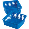 Smart Savers 5 In. W. x 2-1/3 In. H. x 6-1/2 In. L. Plastic Storage Basket (3-Pack) Smart Savers 5 In. W. x 2-1/3 In. H. x 6-1/2 In. L. Plastic Storage Basket (3-Pack)