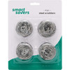Smart Savers Stainless Steel Scrubber (4-Pack) HV264 Pack of 12