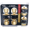 Steel Pro Polished Brass Deadbolt and Door Knob Combo BR7B91BD 254606