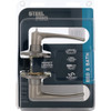 Steel Pro Brushed Nickel Straight Privacy Door Lever LHX201B 230039