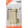National Hardware 3-1-2 In. Square Satin Brass Spring Door Hinge Pack of 2 N184-556 212423