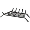 Home Impressions 24 In. Steel Fireplace Grate with Ember Screen FG-1014