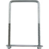 National Hardware 3-8 In. x 4 In. x 7 In. Zinc Square U Bolt N222-406 Pack of 5 216585
