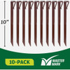 Master Mark 10 In. Brown Terrace Board Edging Stakes (10-Pack) 99310 713813