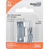 National Hardware 1-1-2 In. Zinc Tight-Pin Narrow Hinge (2-Pack) N146-043 229416