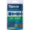 Tapcon 1/4 In. x 2-3/4 In. Flat Concrete Screw Anchor (75 Ct.)