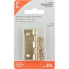 National Hardware 2 In. Brass Tight-Pin Narrow Hinge (2 Count) N146-175 209492