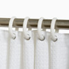 Zenith Zenna Home White Plastic Shower Curtain Ring (12 Count) SSR01WW 619124