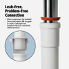 Keeney 1-1-2 In. White Polypropylene Sink Trap with Reducer Washer 600K 444669