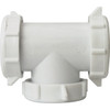 Keeney 1-1-2 In. White Polypropylene Three-Way Coupling Tee 48WK 444553
