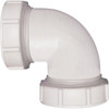 Keeney 1-1/2 In. White Polypropylene 90 Degree Elbow Coupling 47WK Keeney 1-1/2 In. White Polypropylene 90 Degree Elbow Coupling 47WK